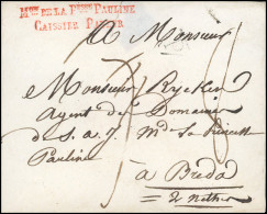 Collection Jean Sénéchal. 1812. MAISON DE LA PRINCESSE PAULINE. Lettre Avec La Griffe Rouge "MON DE LA PRINCESSE PAULINE - Sin Clasificación