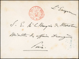 Collection Jean Sénéchal. 17 Octobre 1866. PALAIS DE BIARRITZ. Lettre Manuscrite De Napoléon, Datée De Biarritz Du 17 Oc - 1849-1876: Periodo Clásico