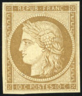 1 - 10c. Bistre-jaune. Très Frais. SUP. - 1849-1850 Cérès