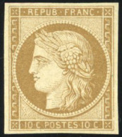 1 - 10c. Bistre-jaune. Très Frais. SUP. - 1849-1850 Cérès