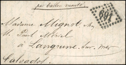 37 - Pli Confié Des ETATS-UNIS. 20c. Siège (déf.), Utilisé Pour Sceller Le Courrier, S/lettre Manuscrite De PARIS Du 28  - Guerra Del 1870