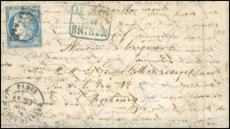 37 - L'ARCHIMEDE. 20c. Siège Obl. S/lettre Frappée Du CàD De PARIS - LA MAISON BLANCHE Du 20 Novembre 1870 à Destination - Guerra Del 1870