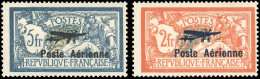 1+2 - 2F. Orange Et Vert-bleu + 5F. Bleu Et Chamois. Type Merson. SUP. - Otros & Sin Clasificación