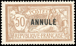 120-CI1 - 50c. Merson Brun Et Gris. Surcharge ANNULE. SUP. - Instructional Courses