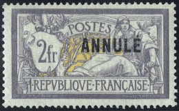 122-CI1 - 2F. Merson. Surcharge ANNULE. Bon Centrage. SUP. R. - Instructional Courses