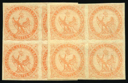 5 - 40c. Orange. Bloc De 4. 2 Nuances. TB. - Altri & Non Classificati