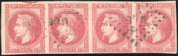 10 - 80c. Rose. Bande De 4. Obl. Légère. TB. - Altri & Non Classificati
