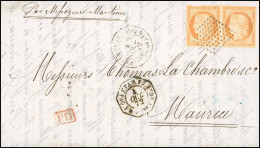 13 - 40c. Orange Obl. Losange S/lettre Frappée Du CàD De ETAB FR. DE L'INDE - PONDICHERY Du 4 Octobre 1872 + Cachet Paqu - Altri & Non Classificati