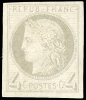 16 - Essai Du 4c. Gris. Rare Essai. SUP. - Altri & Non Classificati