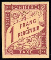 18/25sf21 - Timbres-Taxe. 7 Valeurs. Tirage Sur Bristol De L'Exposition De 1900. SUP. R. - Altri & Non Classificati