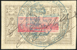 17+18 - 1F. Vert-olive Et Noir X 4 + 2F. Brun-gris Et Rose. Obl. Fiscale / Dates Diverses Dont 1 C.REFFER Du 20 Mai 1908 - Other & Unclassified