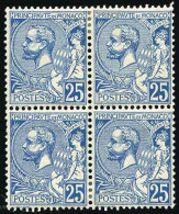 22+23+23a - + 24 + 25 + 25 Bleu Foncé. 6 Bloc De 4. SUP. - Altri & Non Classificati