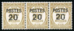 143a - 20c. S/30c. Bistre. Petit ''0'' Dans Bande De 3. HdeF. TB. - Altri & Non Classificati