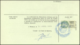 Fiscaux Postaux. Petit Ensemble De 4 Timbres De Quittances De 1918, De 4 Timbres De 1918 + Divers Dont 14 Essais + 2 Feu - Altri & Non Classificati