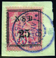 17 - 25c. S/75c. Obl. S/petit Fragment. SUP. - Autres & Non Classés