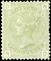 153 - 4p. Sage-green. Plate 15. Light Corner Crease Top Left But Very Fine Copy. RPSL Certificate. - Autres & Non Classés