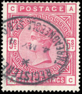 180+181 - 5sh. Rose + 5sh. Crimson. Set Of 2. SUP. - Autres & Non Classés