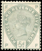 193 - 5d. Dull Green. Crease. - Autres & Non Classés