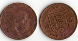 Jersey 1981 1p Coin (Low Mintage 50K) - Jersey
