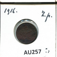 1 CENT 1916 NIEDERLANDE NETHERLANDS Münze #AU257.D.A - 1 Cent