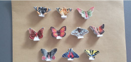 LOT DE 10 FEVES PAPILLONS - Animals