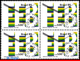 Ref. BR-2026-Q BRAZIL 1985 FEB, EXPEDITIONARY FORCE POSTAL SERVICE, BLOCK MNH, POST 4V Sc# 2026 - Blocs-feuillets