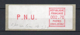 - FRANCE ATM / LISA / LSA CROUZET - Vignette Neuve P.N.U. 2,70 FF Au Lieu De 1,90 FF - - 1981-84 Types « LS » & « LSA » (prototypes)