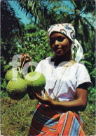 POSTCARD SAO TOME E PRINCIPE  GIRL AFRICA AFRIQUE CARTE POSTALE - Sao Tome And Principe