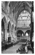 L237 England The Quire Exeter Cathedral Interior RPPC Vintage Postcard - Exeter