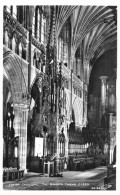 L237 England Bishop's Throne Exeter Cathedral Interior RPPC Vintage Postcard - Exeter