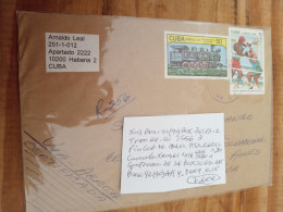 Cuba Reg Letter  To Argentina Olímpica 92 Box.train.race.box Snails.ptgs.cv7.60ebetter.e7.late Post April 22. - Covers & Documents