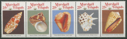 Marshall-Inseln 1989 Meeresschnecken 212/16 ZD Postfrisch (C73030) - Marshall Islands