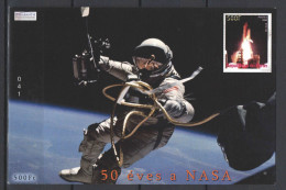 Hungary 2008. Space- NASA 50. Anniversary Commemorative Sheet Llimited Issue - Commemorative Sheets
