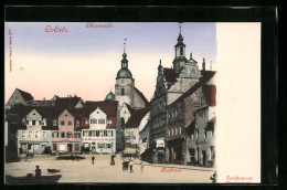 AK Colditz, Obermarkt Mit Rathaus - Colditz