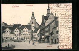 AK Colditz, Obermarkt Und Rathaus, Apotheke - Colditz