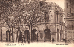 MOSTAGANEM, THEATRE, VINTAGE, FRANCE POSTCARD, ALGERIA - Mostaganem