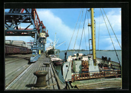 AK Brake /Unterweser, Hafenpartie Mit Schiffen - Brake