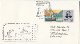 Motive Polarmarken Forschungsprogramme Brief Argentina 1977 - Research Programs