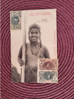 Femme Maure - Sein Nu , 5 Timbres   Recto Et Verso - Mauritania