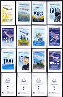 Delta Cafés 2017, Portugal - Força Aérea Portuguesa 65º Aniversário -|- Serie Complète 12 Sachets Vides - Suiker