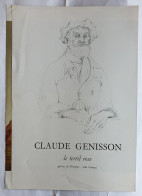 Carte Depliant CLAUDE GENISSON LE TERRIL ROSE GALERIE DU PERISTYLE Lucienne Jean-Darrouy 1963 - Other & Unclassified