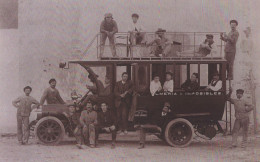 Almería.Autobús.Almeria-Imposibles 1920 Ca.Lámina Moderna (20x30cm) Sacada De Una Tarjeta Postal Antigua - Almería