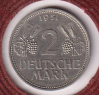 2 Deutsche Mark 1951 D De Qualité - 2 Mark
