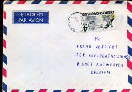 Czech Cover To Antwerp, Belgium - Briefe U. Dokumente