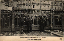 CPA PARIS Greve Des Cheminots 1910 (1243565) - Streiks