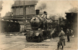 CPA PARIS Greve Des Chemins De Fer. Départ Du Dernier Rapide (700426) - Streiks