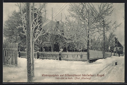 AK Schellerhau /Erzgeb., Pension Sportheim A. Meumann Im Winter - Schellerhau