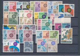 1967 EUROPA CEPT, Annata Completa, 19 Paesi 39 Valori, MNH** - Volledig Jaar