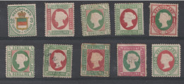 HELIGOLAND - 10 Timbres - Grosse Cote. Net 200€. - Heligoland (1867-1890)