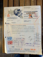 Etablissement Industriel J. Joncret Facture Factuur  1940 Anvers - Facturen